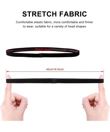 Shop Aster Thick Anti-Slip Elastic Sports Headbands - Yoga Hair Bands in Black White Pink & Gray | Perfect for Exercise & Welding - Buy Online on GoSupps.com