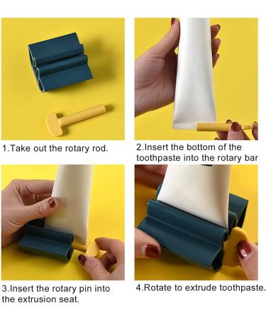 U-M Rolling Tube Toothpaste Squeezer Holder Cleanser Squeezer Tool Toothpaste Dispenser Dark Orange Nice Processed as shown - Buy Online on GoSupps.com