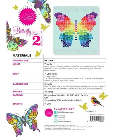 Tula Pink Collection: The Butterfly 2nd Edition Pattern - Shop Now - Buy Online on GoSupps.com