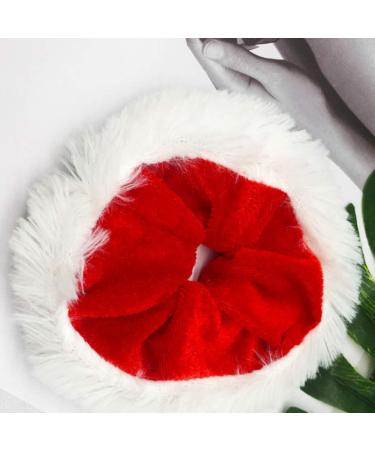 Frcolor 5pcs Christmas Hair Scrunchies - Red Elastic Ponytail Holders for Women & Girls - Buy Online on GoSupps.com