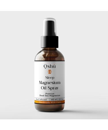 Pure Blue Lotus Oil OSHU Luxury Sleep Rest & Recover Magnesium Oil Spray 60ml | Pure and 100% Natural Dead Sea Magnesium
