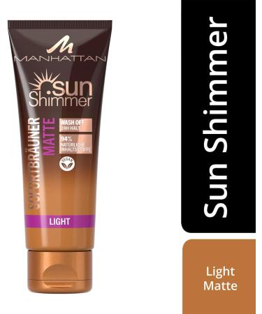 Manhattan Sunshimmer Sofortb uner Matte Light for a flawless tan with up to 24 hours of wear 125 ml - Buy Online on GoSupps.com