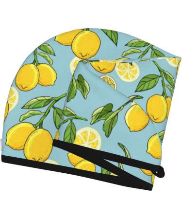 Hair Towel Wrap - Quick Drying Turban with Button - Lemon Color | Hair Drying Solution for All Hair Types - Buy Online on GoSupps.com