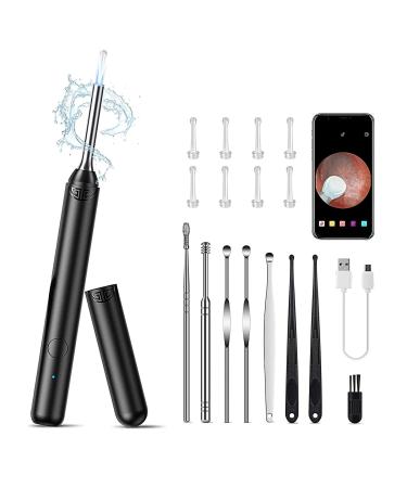 Ear Wax Removal Ear Cleaning Kit with 8 Pcs Ear Set Ear Cleaner Otoscope with Light Ear Wax Removal Kit 1080P HD Waterproof Ear Camera Ear Cleaning Kit for iPhone iPad Android Phones