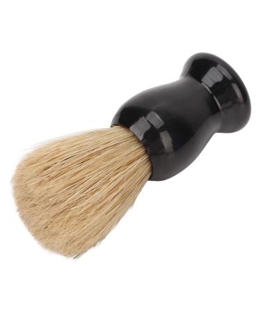 Beard Shaving Brush - Shiny Black Soft Bristles for Light Lathering - Perfect for Travel & Home Use - Buy Online on GoSupps.com