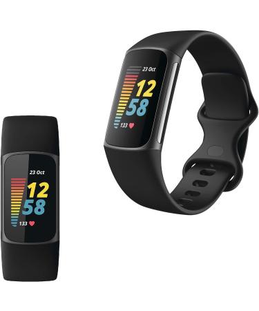 Fitbit Charge 5 Advanced Fitness Tracker with GPS, Heart Rate, Sleep & Health Tracker - Power Bundle | Graphite Stainless Steel - Buy Online on GoSupps.com