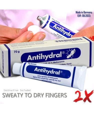 Antihydral Non-Irritating Cream-Paste for Hyperhidrosis (Pack of 2) | ZeroSweat Antiperspirant for Excessive Sweating - Buy Online on GoSupps.com