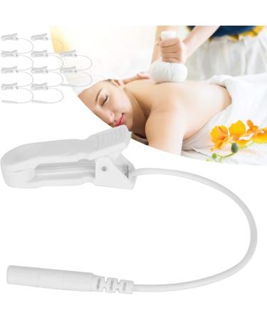 Electrode Lead Cable 10pcs 2.0mm Ear Clip Electrode Wire Connecting Cable for Digital TENS Massage Machine Electrode Lead Wire Ear Clip Electrode Connecting Cable Breast Ear Massage Clip - Buy Online on GoSupps.com