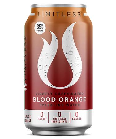 Limitless Lightly Caffeinated Sparkling Water - Blood Orange Flavor, 12 Fl Oz (Pack of 8) - Buy Online on GoSupps.com