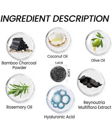 2pcs New Hair Darkening Charcoal Shampoo Bar Reverse Gray Hair Darkening Shampoo Mane Gray Reverse Bar Natural Organic Bamboo Charcoal Hair Darkening Shampoo Bar Hair Repair for All Hair Types - Buy Online on GoSupps.com