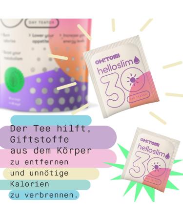 Oh! Tomi Cleaning Tea Slim - 30 Bags | Supports Weight Loss | Reduces Tiredness | Fruity Herbal Blend | Easy Preparation | No Preservatives - Ship Worldwide - Buy Online on GoSupps.com