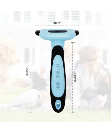 Maikehigh Pet Deshedding Grooming Tool | Fur Shedding Rake for Dogs & Cats | Blue - Buy Online on GoSupps.com