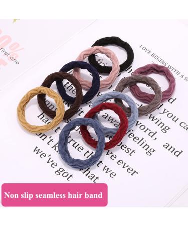 Liujzzj 30-Piece Cotton Hair Tie Set for Women - Colorful Ponytail Bands & Hair Rubber Bands - Buy Online on GoSupps.com
