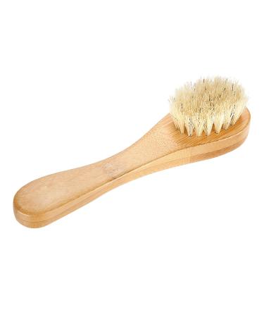 Face cleaning brush portable massage brush wooden handle face brush peeling cleaning skin brush massage and deep cleaning