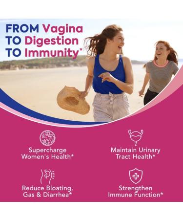 Probiotics for Women 120 Billion CFU 34 Strains Prebiotics Digestive Enzymes Cranberry 4-in-1 Feminine Probiotic Digestive Vaginal Immune Support 30ct 120 Billion for Women 30 Count - Buy Online on GoSupps.com