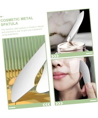 Beatifufu Stainless Steel Makeup Mixing Spatula Durable Handy For Foundation Lipstick Pigments For Nail Art Cosmetics Mixing Comfortable Grip Easy Use - Buy Online on GoSupps.com