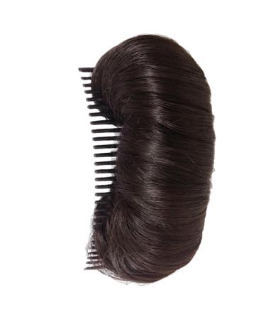 Invisible Fluffy Hair Pad for Short Long Hair Natural Hair Bump Clip for Volume DIY Heighten Hair Bump Breathable Hair Puff for Women Girls Dark Brown