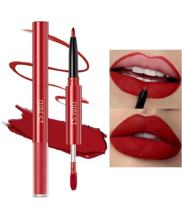 Vegan Cruelty Free Lip Liner and Liquid Lipstick Set (05#) - Highly Pigmented 2-in-1 Lip Pencil - Easy to Colour - Shaping Lip Liner for Women and Girls - Buy Online on GoSupps.com