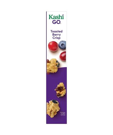 Kashi GO Breakfast Cereal  Vegan Protein  Fiber Cereal  Toasted Berry Crisp  14oz Box (1 Box) - Buy Online on GoSupps.com