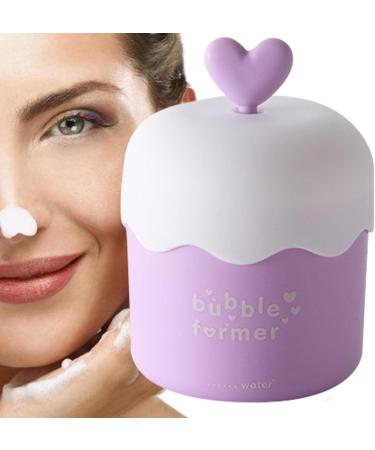 Cleanser Foam Maker Cute Macaron Color Face Wash Foam Maker for Face Wash Portable Facial Cleaning Tool Deep Skincare Cleaner Tools Purple - Buy Online on GoSupps.com