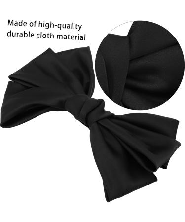 FRCOLOR Bow Hairpin Bride Hair Bow Elegant Hair Bow Bridal Headpieces for Wedding Back Hair Bow Holiday Hair Pins French Hair Clips Hair Bow Clips Baby Bow Tie Items Fabric (cotton) 24x14cm Black - Buy Online on GoSupps.com