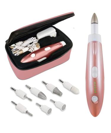 Professional Electric Manicure & Pedicure Set - Corded 24000 RPM Electric Nail Drill File Kit to File  Buff  Grind  Smooth  Polish Natural  Thick  Acrylic Nails