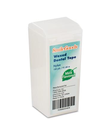 SmileGoods Waxed Dental Tape - 100 Yards Mint Flavored | International Shipping Available - Buy Online on GoSupps.com