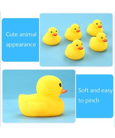 50PCS Mini Rubber Duck Bath Duck Toys for Toddlers Boys Girls Squeak and Float Yellow Ducks in Bulk Baby Shower Duck Decorations Party Favors (1.6''-50pcs) - Buy Online on GoSupps.com