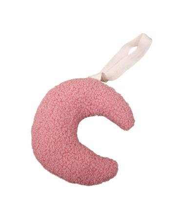 Pico baby pacifier clip chain pendant soft moon -shaped pacifier clip holder decorations hang ornament for newborn strap: approx.15cm/5.9 "Skin Pink