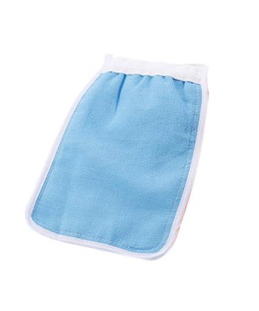Homemagiceer 2Pcs/Set Bath Towel Glove Bathing Glove Rectangular Shower Towel Mitten Strong Scrub Wash Cloth Random Color