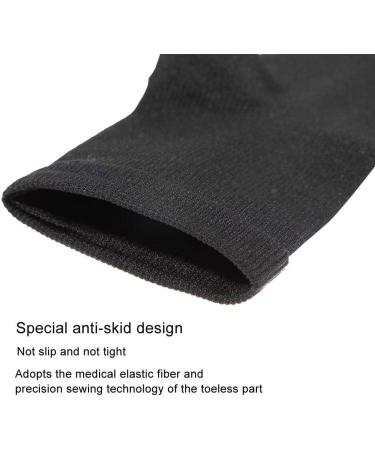 Compression Zipper Socks for Varicose Veins & Edema Relief - Sports Calf & Knee Support (XXL-Black) - Buy Online on GoSupps.com