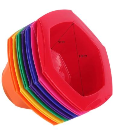 Rainbow Hair Coloring Dye Mixing Kit - Set of 7 Bowls and Brushes - Buy Online on GoSupps.com