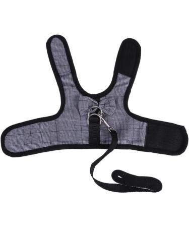 Minkissy 3pcs Bunny Vest Dress for Small Animals | Guinea Pig & Hedgehog Clothes | Soft Ferrope Harness & Lead Vest | Gray & Black - Buy Online on GoSupps.com