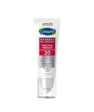 Cetaphil Redness Relieving Daily Facial Moisturizer SPF 20 Neutral Tint 1.7 fl oz (50 ml) - Buy Online on GoSupps.com
