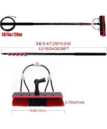 Window Cleaning Telescopic Pole Water Fed Extendable Brush Suitable for Cleaner Conservatory Roof Photovoltaic Panel Cleaning Photovoltaic Panel Cleaning/Window Clean (Size : 10.80M/36FT) One Color 10.80M/36FT - Buy Online on GoSupps.com
