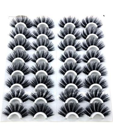 Buy NEW 16 Pairs 100% Mink Eyelashes | Natural & Dramatic Volume Fake Eyelashes | 8-25mm Extension (3DF001) - International Shipping Available - Buy Online on GoSupps.com