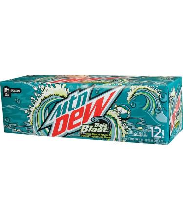 Mountain Dew Baja Blast Cans 355ml Pack of 12 - Buy Online on GoSupps.com