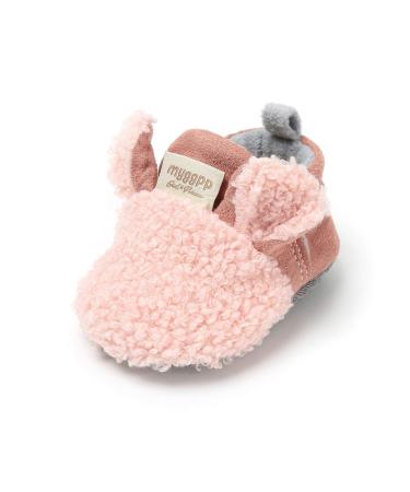 LACOFIA Baby Boys Girls Anti-Slip Soft Sole Winter Warm Booties 12-18 Months Pink - Buy Online on GoSupps.com