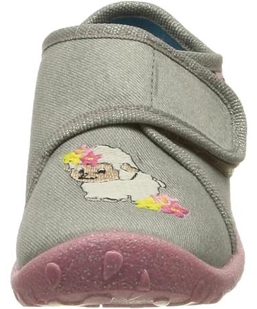 Superfit Girl's Spotty Slipper 1 UK Child Grey White 2030 | Cozy and Stylish Slippers for Kids - Buy Online on GoSupps.com