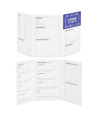 Juvale 24 Pack Puppy Vaccination Record Card, Dog Vaccine and Canine Health Booklets (5 x 3.5 in)