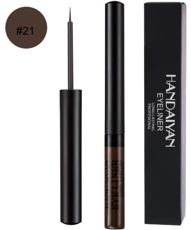 Long-Lasting Waterproof Matte Liquid Eyeliner in BrownGrey-21 - Highly-Pigmented Coloured Eyeliner for Eye Makeup - Buy Online on GoSupps.com
