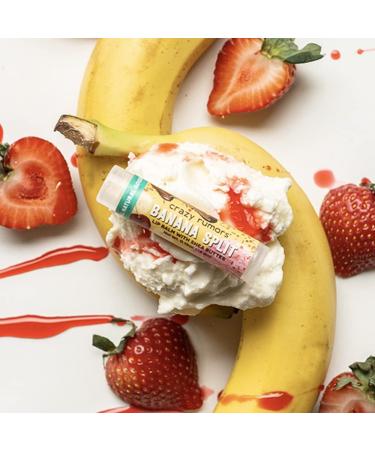 Crazy Rumors Banana Split Lip Balm | 100% Natural & Vegan | International Shipping Available - Buy Online on GoSupps.com