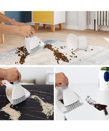 TAMOSH Mini Handheld Dust Pan Dustpan and Brush with Cleaning Brush Combo for Home Desktop Sofa Keyboard Sweeping - Buy Online on GoSupps.com