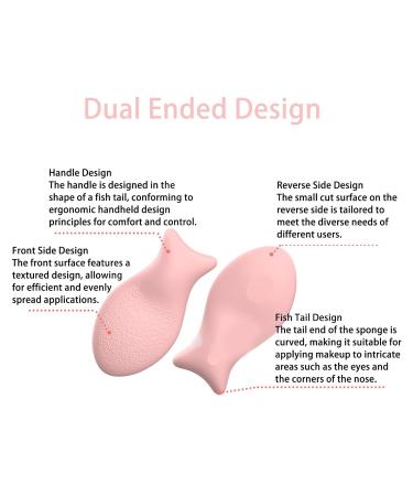 Buy Silicone Makeup Sponge Puff - Cute Fish Shape Blender for Liquid & Powder | Washable Cosmetic Beauty Tool - Buy Online on GoSupps.com