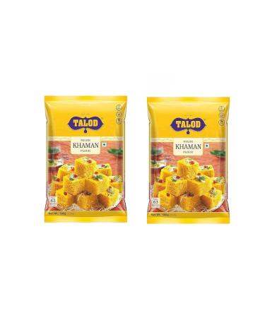 One Stop Dealers Talod Nylon Khaman Powder (500 Gram) - Instant Snacks Mix - A Traditional Indian Savory Snack - Popular Traditional Gujarati Snacks (Pack of 2)