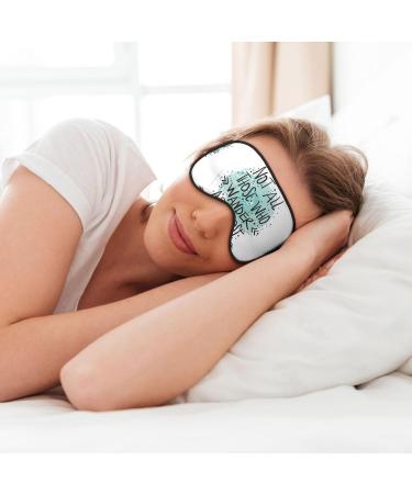 Adjustable Double-Sided Sleep Mask | Not All Who Wander Are Lost | Soft Eye Covers for Perfect Shading & Reduced Eye Edema - International Shipping Available - Buy Online on GoSupps.com