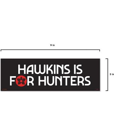 Genuine Fred Stranger Things  Bumper Magnet  Hawkins is for Hunters  Multicolored - Buy Online on GoSupps.com