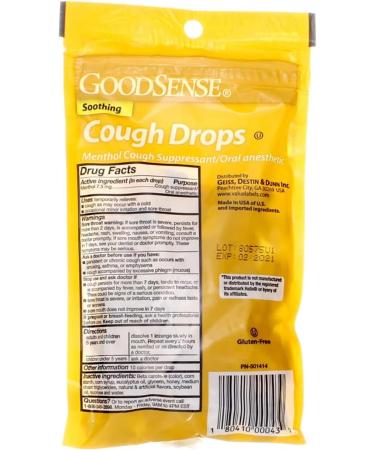 Good Sense Honey Lemon Cough Drops - 30 Ct | Natural Relief for Coughs | Fast International Shipping - Buy Online on GoSupps.com