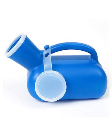 Leakproof Urine Bottle 1000ml Portable Outdoor Measuring Urinal Bottle with Lid Male Pee Urinal Storage Urine Collector for Men Kids Or Long-Distance Bus Drivers Happy