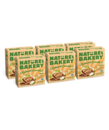 Nature's Bakery Oatmeal Crumble Bars, Apple, Real Fruit, Vegan, Non-GMO, Breakfast Bar, 6 Boxes With 6 Bars, 36 Bars - Buy Online on GoSupps.com